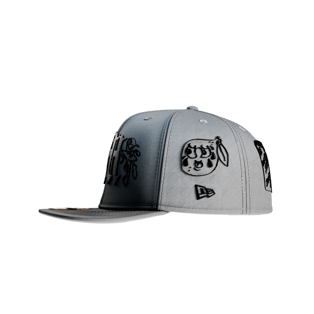 New Era x Stillz x Mora Hat- Grey/Black