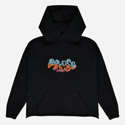 Paraiso Black Rhinestone Hoodie