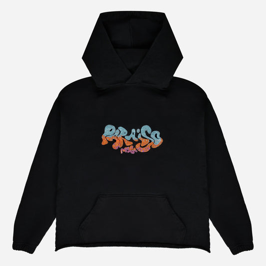 Paraiso Black Rhinestone Hoodie